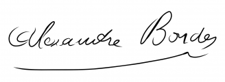 Signature de Alexandre Bordes (1860 - 1943)