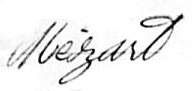 Signature de Amélie Marie Mézard (1884 - 1956)