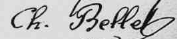 Signature de Charlotte Bellet (1860 - 1935)