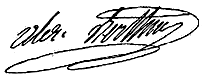 Signature de Louis-Alexandre Berthier de Wagram (1753 - 1815)