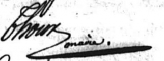 Signature de Claude Thoux (1801 - )