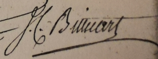 Signature de Jean-Charles Billecart (1758 - 1812)