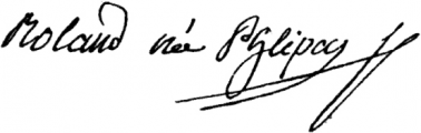 Signature de  Madame Roland (1754 - 1793)