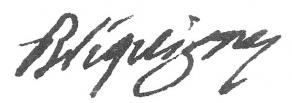 Signature de Louis Georges Feudrix de Bréquigny (1714 - 1795)