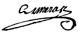 Signature of Joseph Marie Alméras (1700 - 1776)