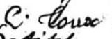 Signature de Claude Thoux (1660 - )