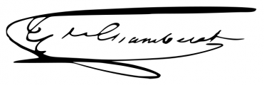 Signature de Jean-Baptiste Tyrbas de Chamberet (1779 - 1870)