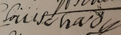 Signature of Louise-Élisabeth Hardy (1696 - 1762)