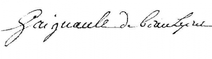 Signature de Pierre Gaignault (1694 - 1770)