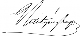 Signature de Lajos Batthyány (1807 - 1849)