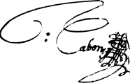 Signature de Guillaume Cabon ( - 1704)