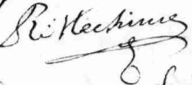 Signature of René Méchin