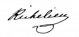 Signature de Armand-Emmanuel de Vignerot du Plessis de Richelieu (1766 - 1822)