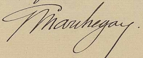 Signature de Gustave Marchegay (1859 - 1932)