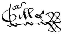 Signature de Gilles de Rais (1405 - 1440)