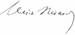 Signature of Désiré Nisard (1806 - 1888)