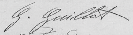 Signature of Gabrielle Guillot (1848 - 1914)