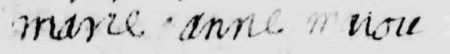 Signature of Marie-Anne Majou