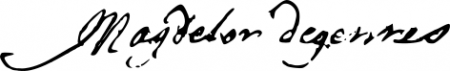 Signature de Magdelon de Gennes (1653 - 1707)