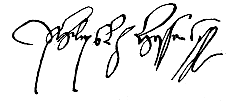 Signature de Philipp von Hessen (1504 - 1567)