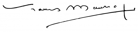 Signature de François Mauriac (1885 - 1970)