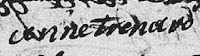 Signature of Anne Treynard (1707 - 1792)