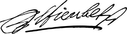 Signature of Gaspard de Fieubet (1622 - 1686)