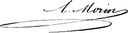 Signature de Arthur Morin (1795 - 1880)