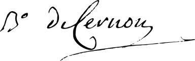 Signature of Jean-Baptiste de Pinteville de Cernon (1756 - 1837)