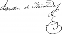 Signature de Agustín de Itúrbide (1783 - 1824)