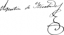 Signature of Agustín de Itúrbide (1783 - 1824)