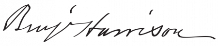 Signature de Benjamin Harrison (1833 - 1901)