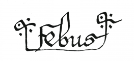 Signature de Gaston Fébus (1331 - 1391)