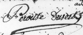 Signature de Pérouse (1772 - )