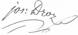 Signature de Droz des Villars (1773 - 1850)