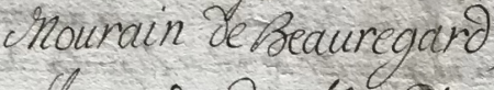 Signature de Jean Mourain (1761 - ap 1785)