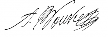 Signature de Armand Bouvier (1851 - 1928)
