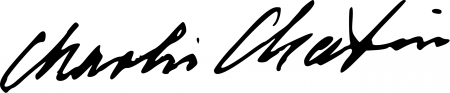 Signature de Charlie Chaplin (1889 - 1977)