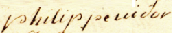 Signature de Philippe Vidor (1718 - 1780)