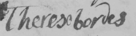 Signature de Thérèse Bordes