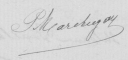 Signature de Paul Marchegay (1856 - 1910)