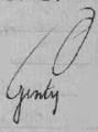 Signature de Michel Genty (1800 - 1852)