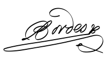 Signature of Guilhem Bordes (1673 - 1748)