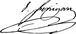 Signature de Édouard Fenigan (1798 - 1881)