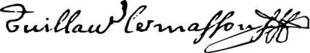 Signature of Guillaume Le Masson (c. 1641 - 1716)