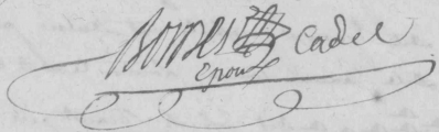 Signature de Bernard Bordes (1767 - )