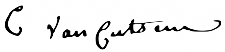 Signature de Camille van Cutsem (1805 - 1893)