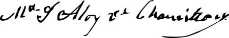 Signature of Mamita (1786 - 1880)