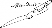 Signature de Antoine Mauduit (1650 - 1729)