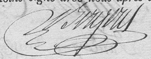 Signature de Alexandre Bergeret (1782 - 1848)
